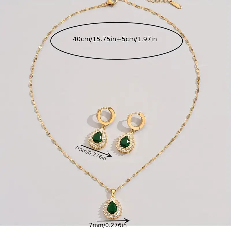 Conjunto de Joyería Rheya Lysandelle | Color oro