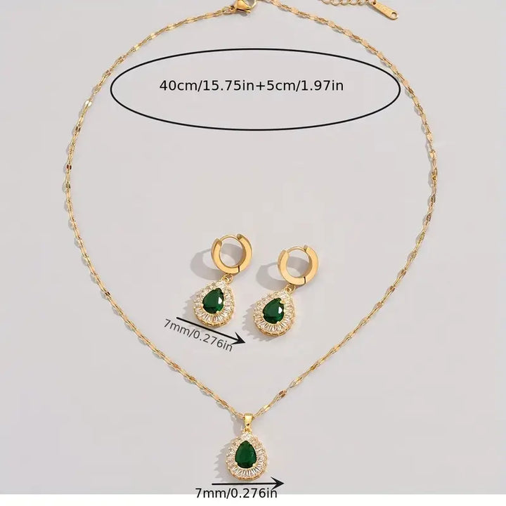 Conjunto de Joyería Rheya Lysandelle | Color oro