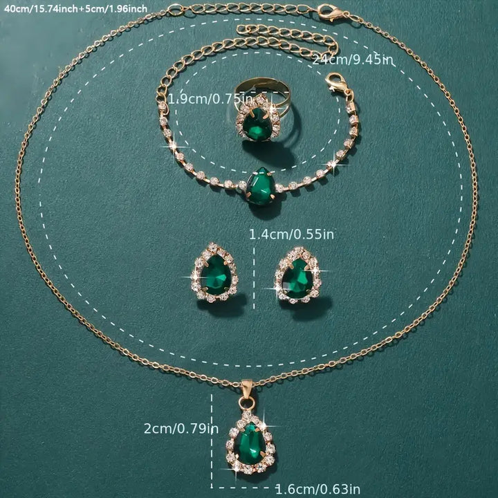 Conjunto de Joyería Elisandre Vermont | Color oro