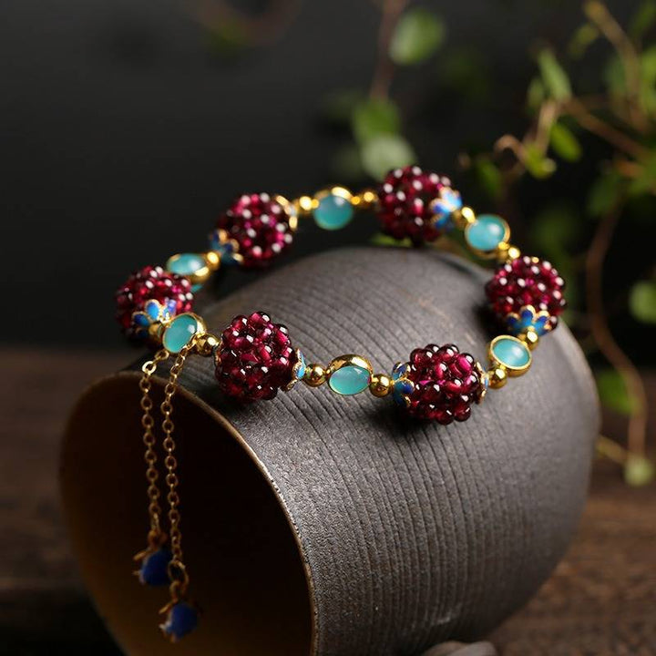 Pulsera de piedras naturales Beeren