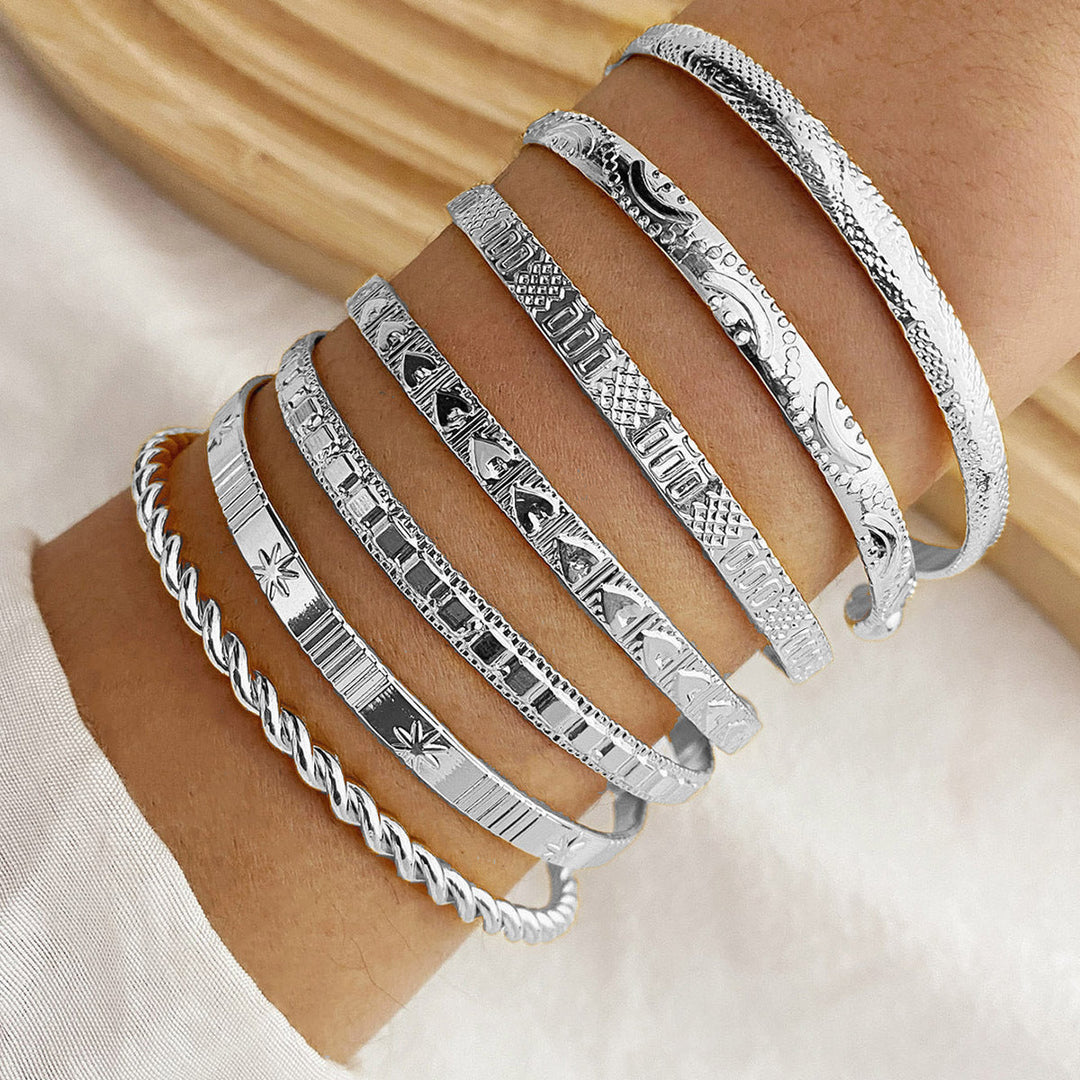 Conjunto de Pulseras Boho Color oro