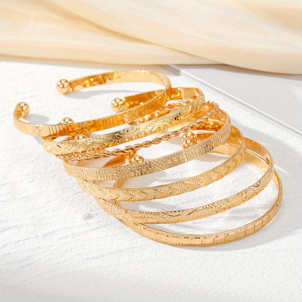 Conjunto de Pulseras Boho Color oro