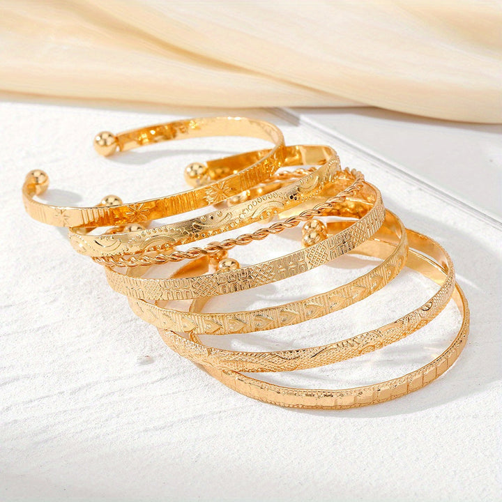 Conjunto de Pulseras Boho Color oro