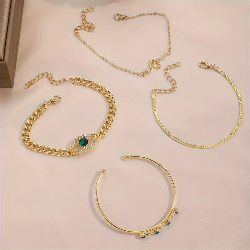 Conjunto de Pulseras Serpina Veyra | Color oro