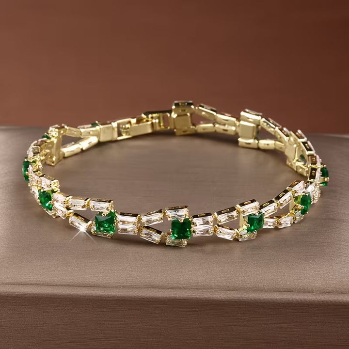 Pulsera de Tenis Verde Link