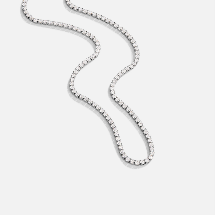 Collar de Cristal Color plata