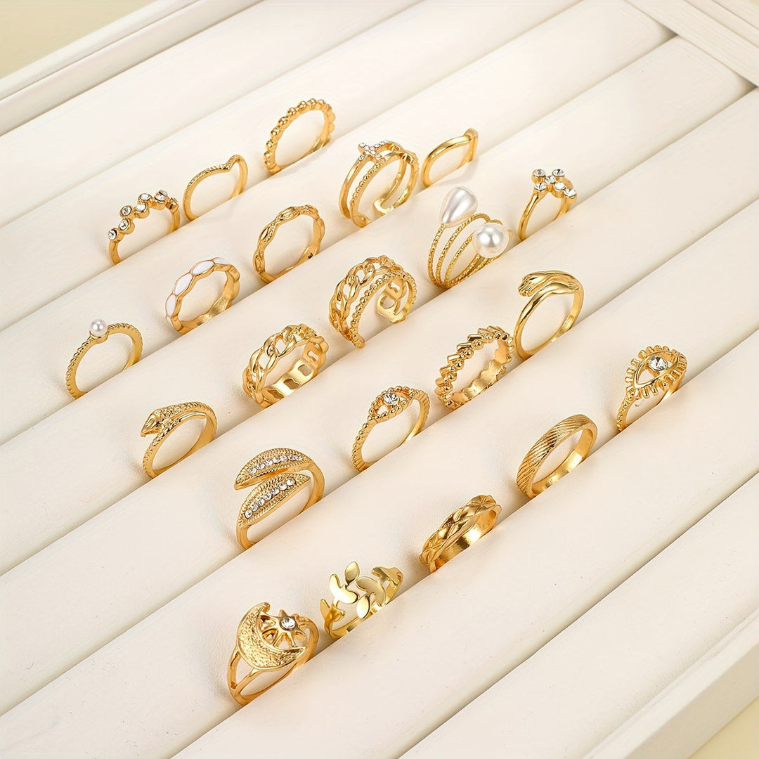Conjunto de Anillos Vintage Mix und Match