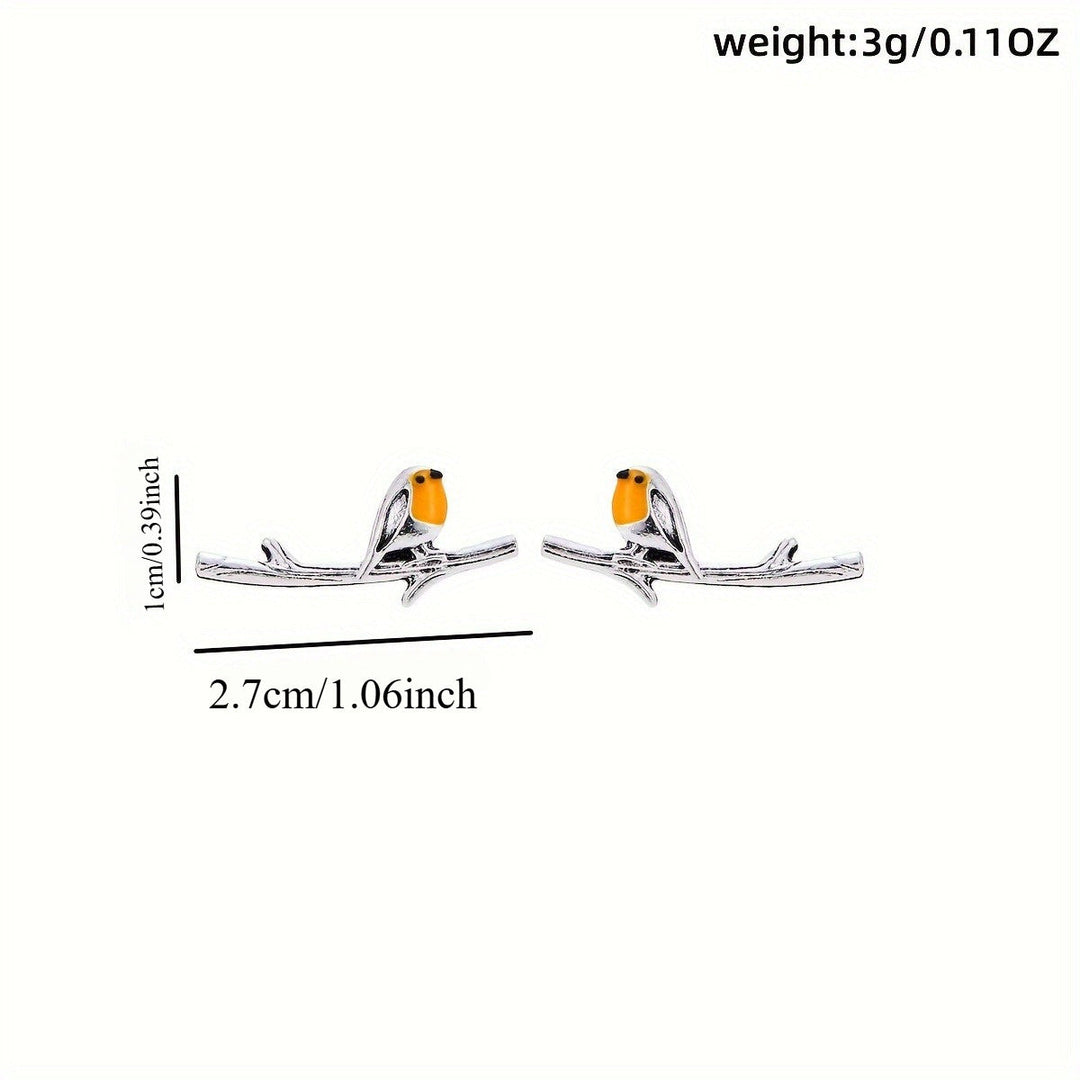 Pendientes de Pájaro de Caricatura