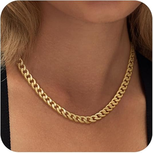 Collar de eslabones cubanos masivos