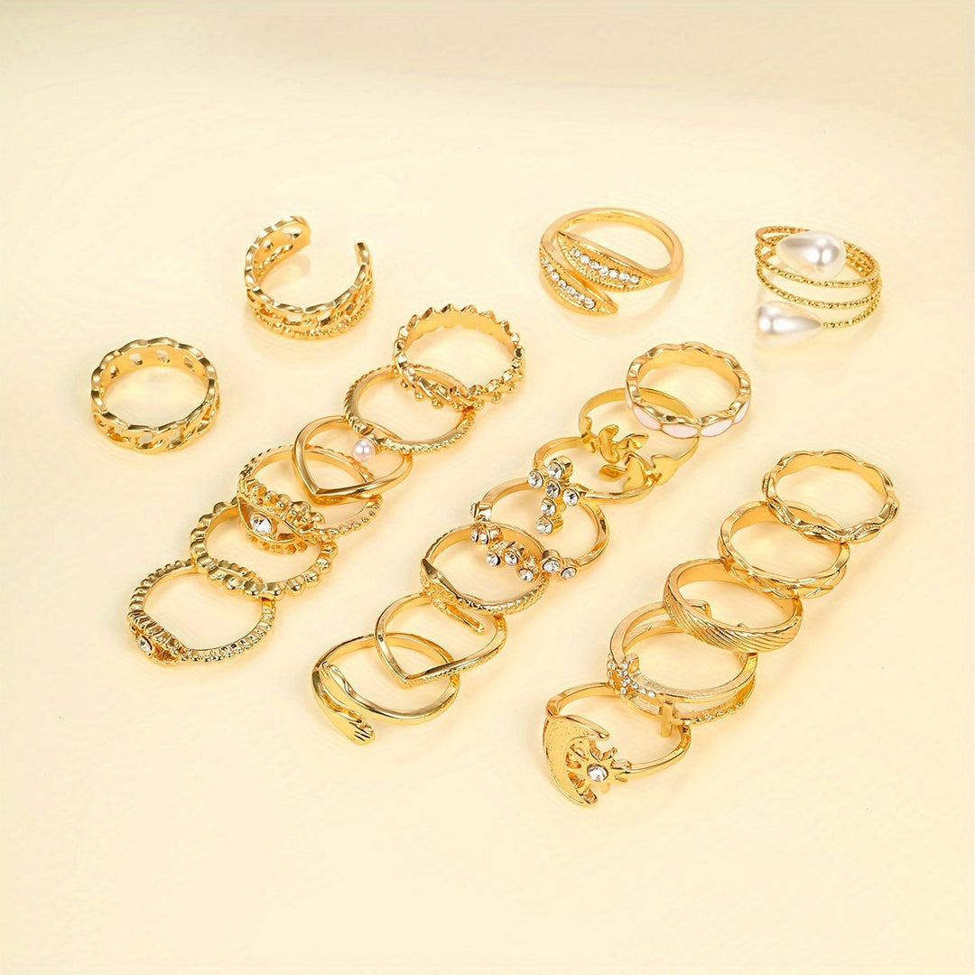 Conjunto de Anillos Vintage Mix und Match