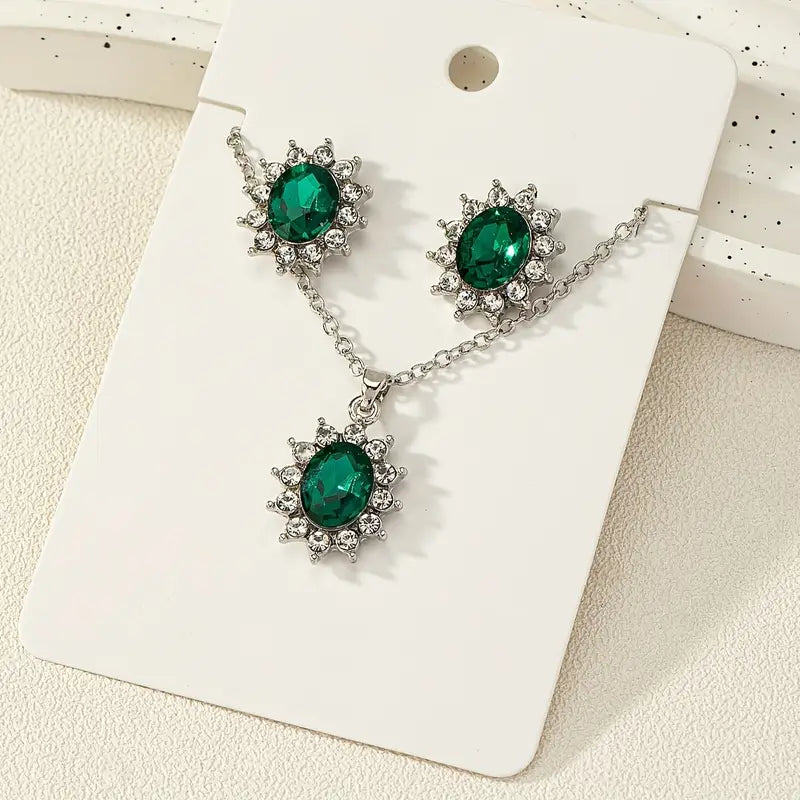 Conjunto de Joyería Katya Smeryn | Color oro Blanco