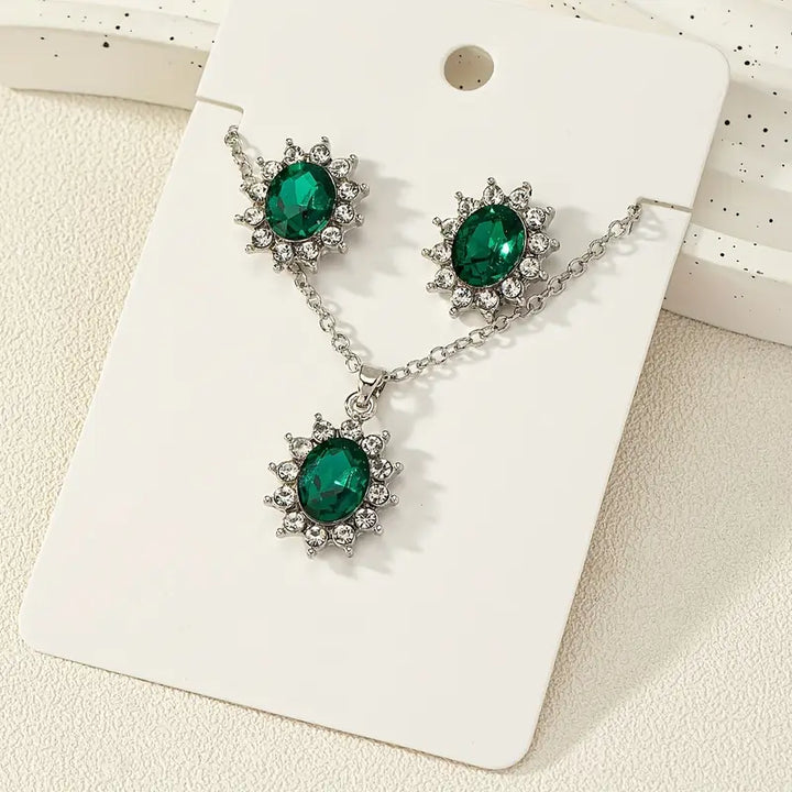 Conjunto de Joyería Katya Smeryn | Color oro Blanco