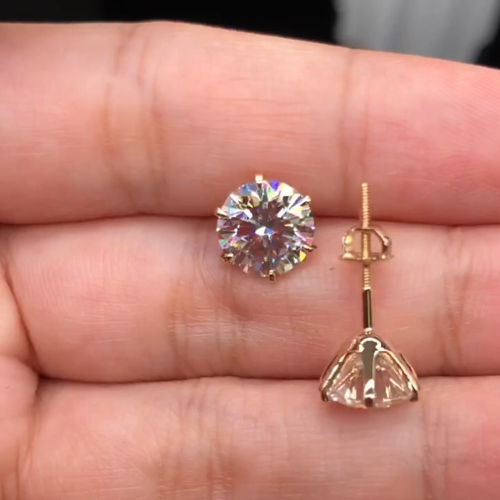 Pendientes Tera de Color oro Blanco Elegantes