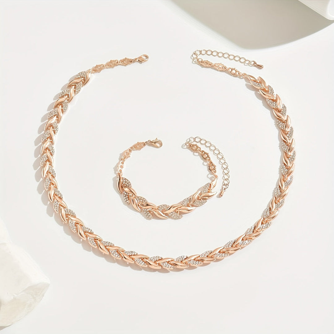 Elegantes Set de Strass en Forma de Cola de Pez