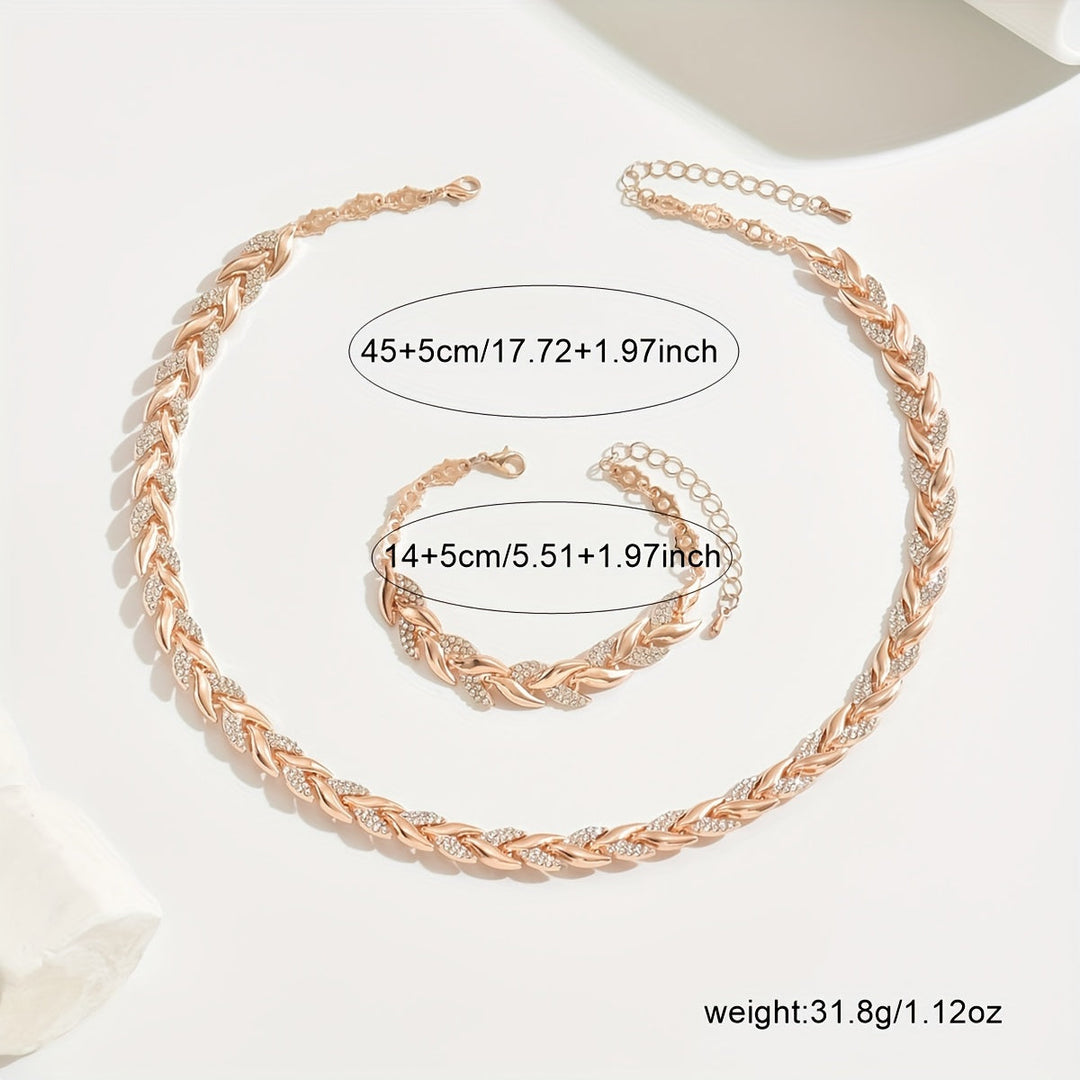 Elegantes Set de Strass en Forma de Cola de Pez