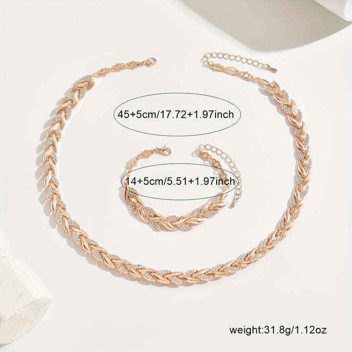 Elegantes Set de Strass en Forma de Cola de Pez