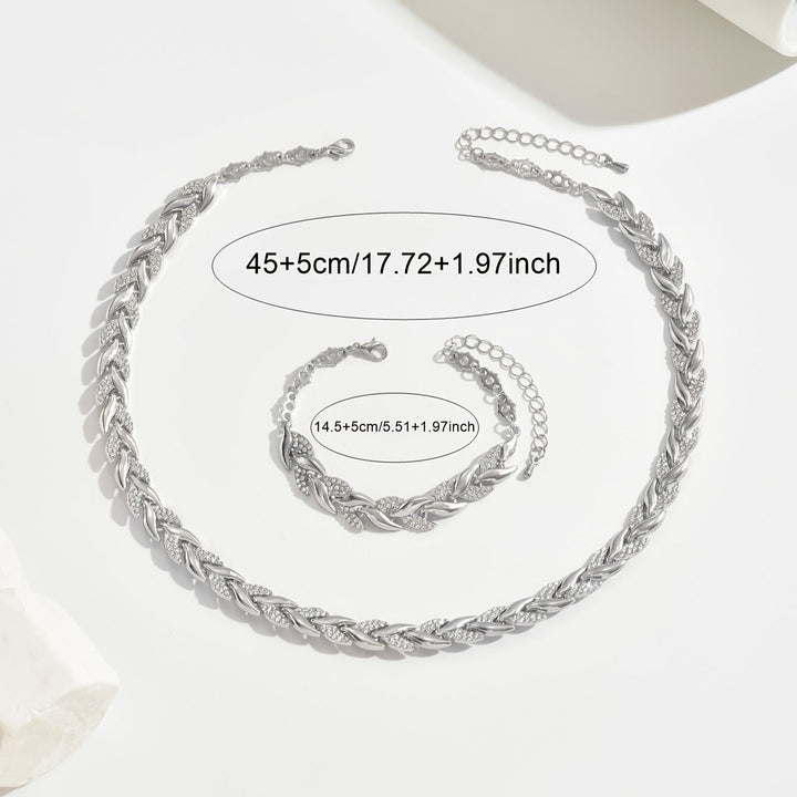Elegantes Set de Strass en Forma de Cola de Pez