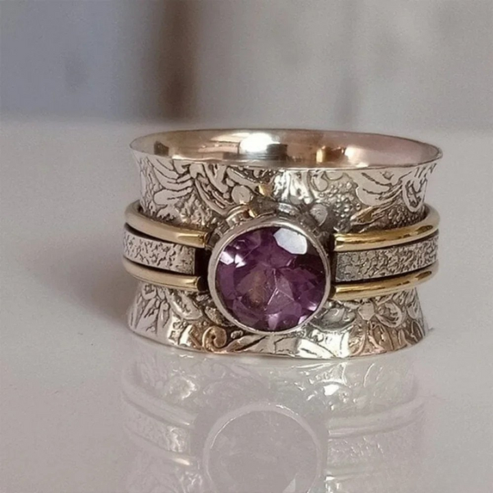 Anillo de Meditación de Cristal Elegante