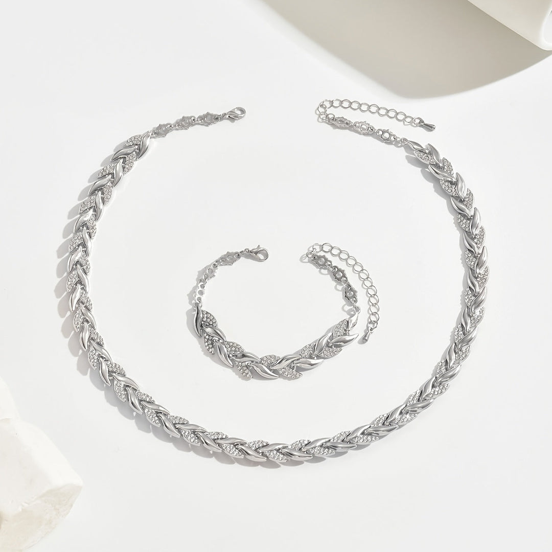 Elegantes Set de Strass en Forma de Cola de Pez