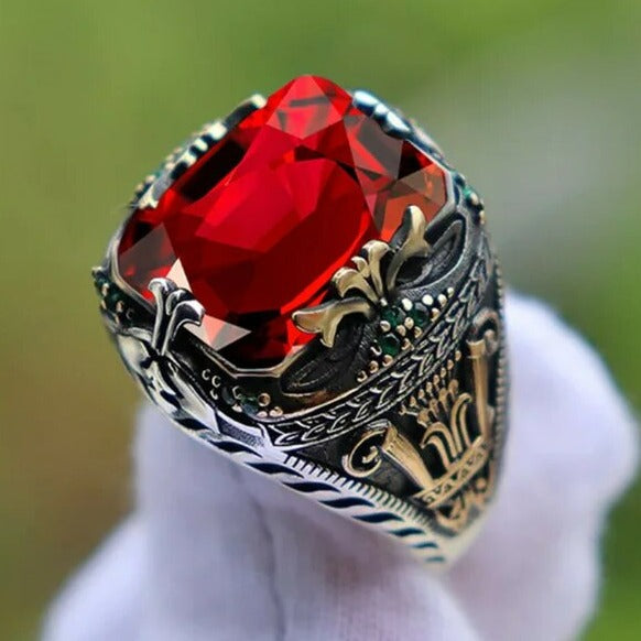 Anillo de sello turco vintage