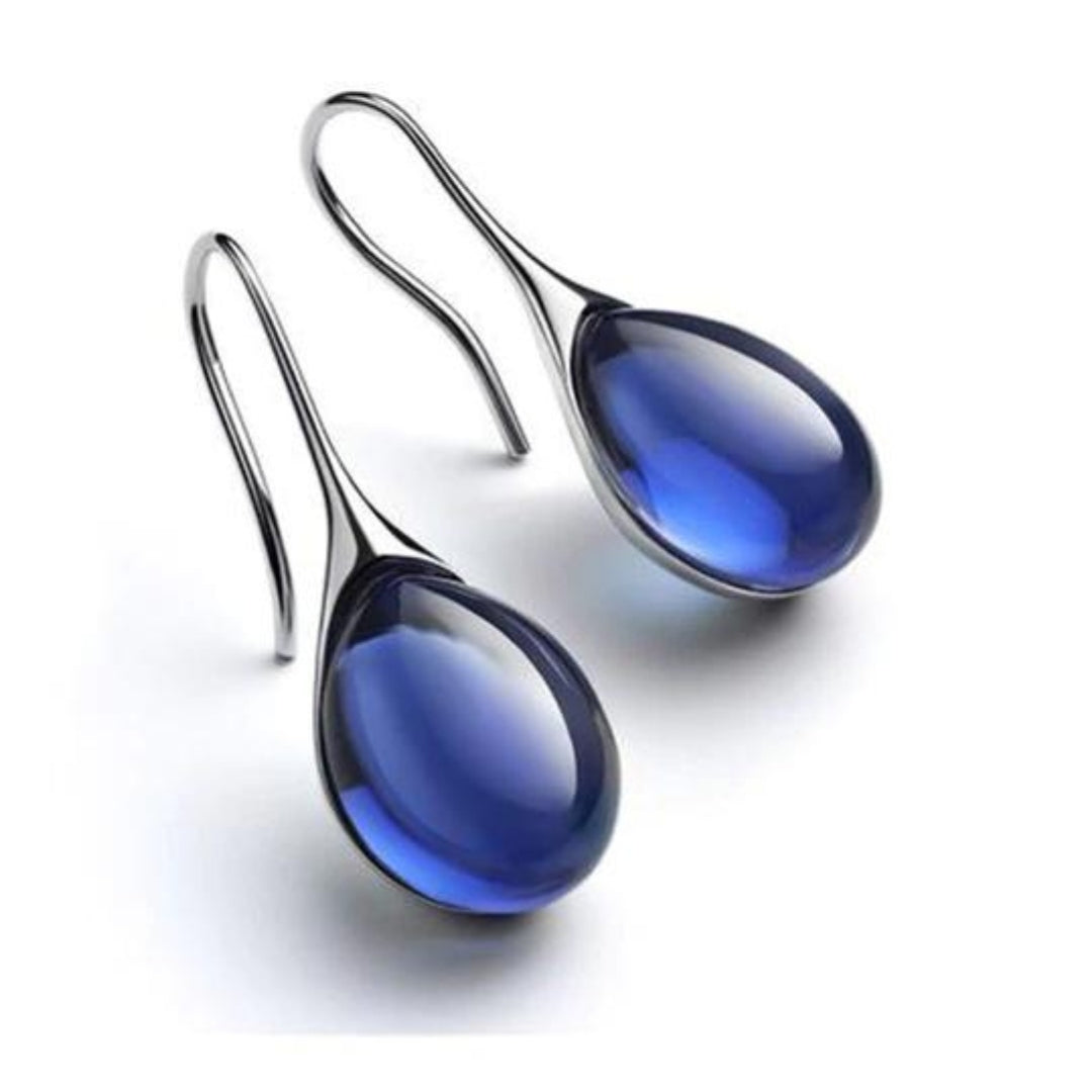 Pendientes colgantes de cristal elegantes