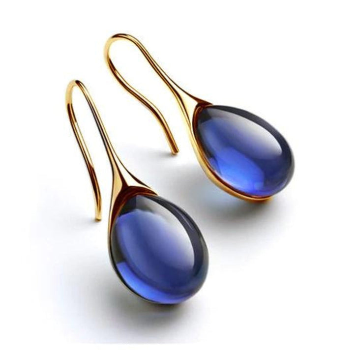 Pendientes colgantes de cristal elegantes