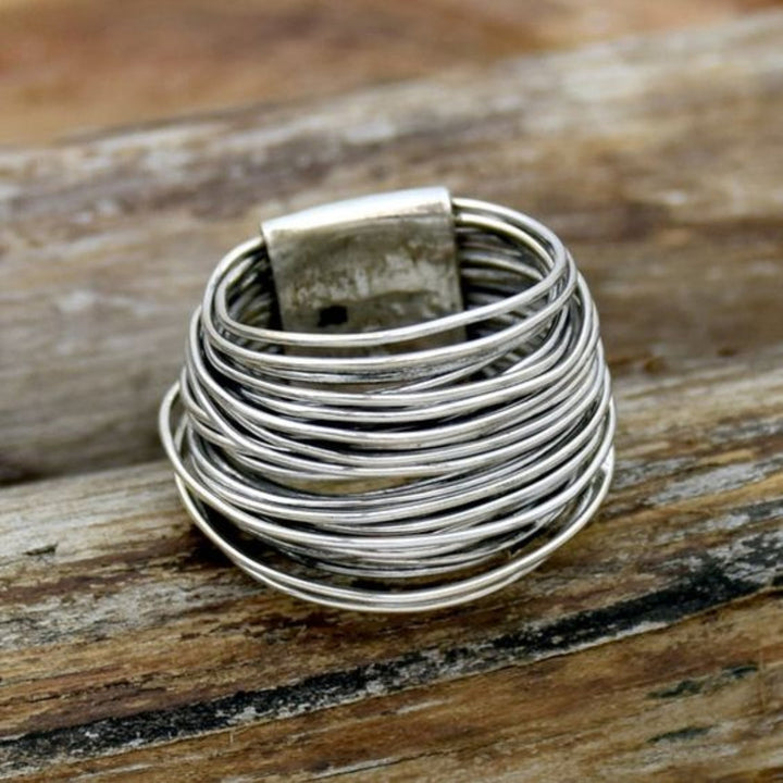 Anillo Vintage de Color plata Lagen