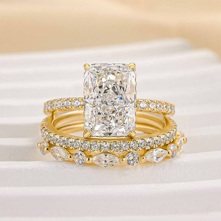 Conjunto de Anillos de Boda de Color oro de 3 Piezas Timeless Jaily