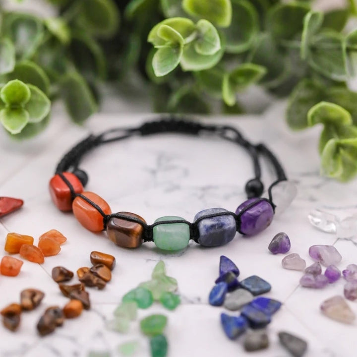 Pulsera de Bienestar de Piedras Mágicas Naturales Hecha a Mano