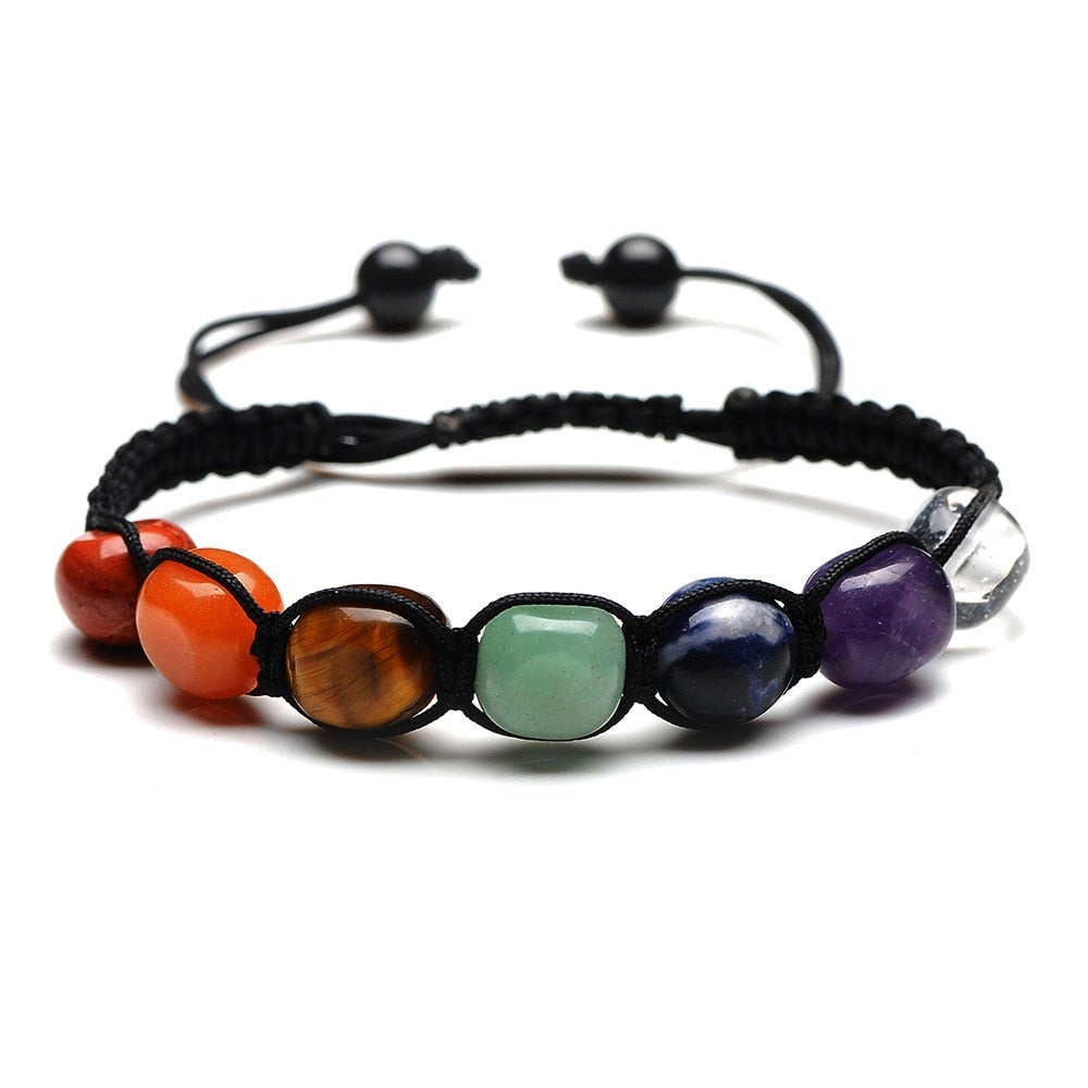 Pulsera de Bienestar de Piedras Mágicas Naturales Hecha a Mano