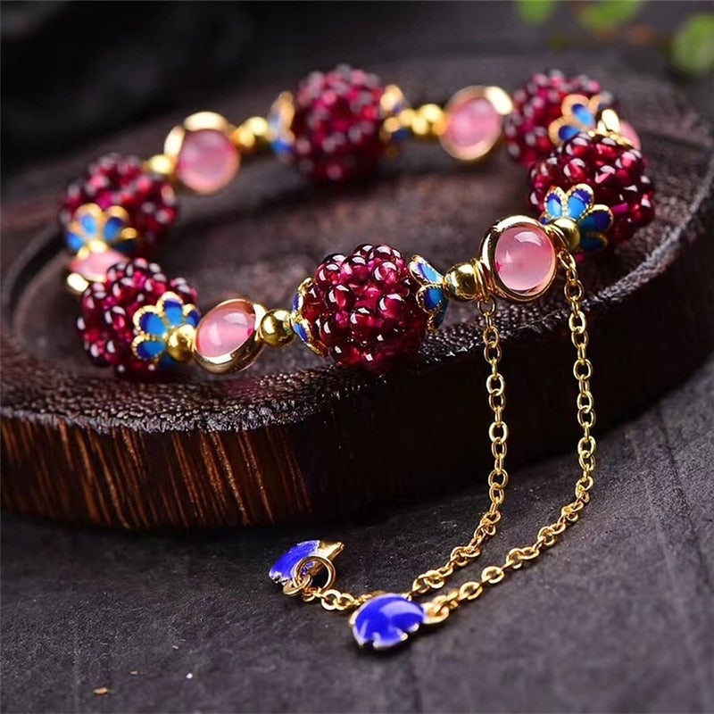 Pulsera de piedras naturales Beeren