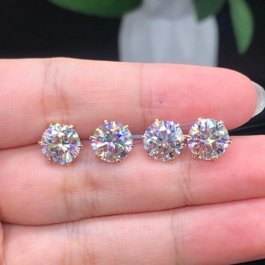 Pendientes Tera de Color oro Blanco Elegantes