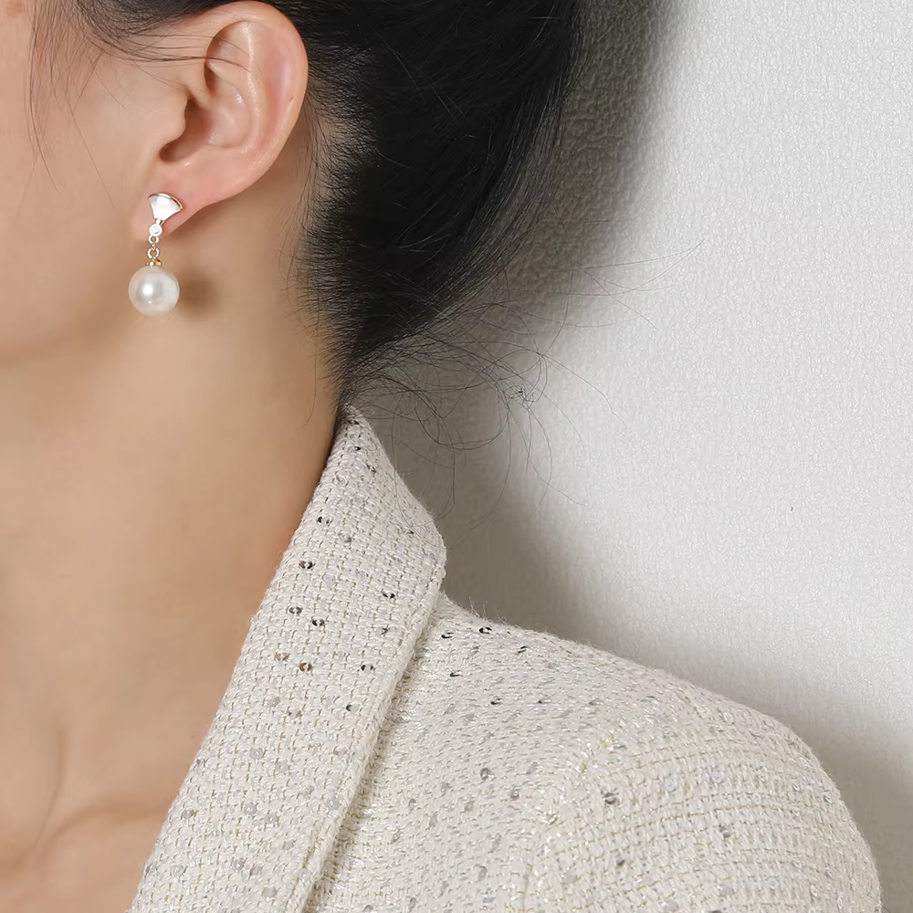 Pendientes de Color plata Elegantes