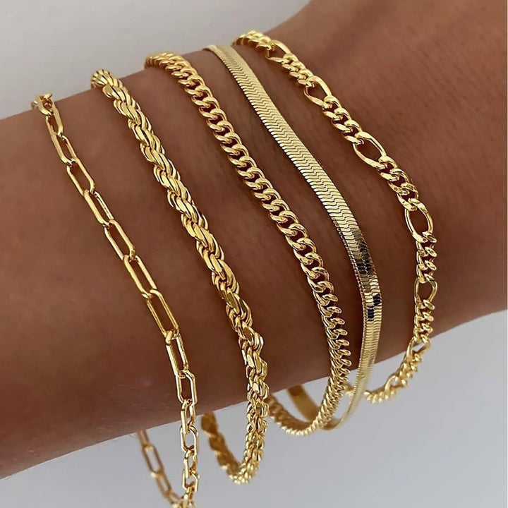 Conjunto de Pulseras de Color oro Ellis Renner