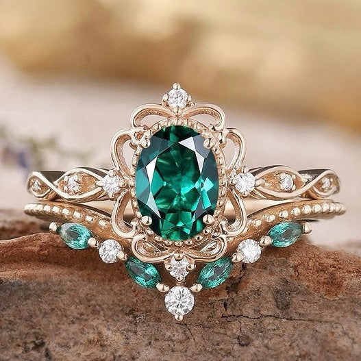 Conjunto de Anillos Aurelle Corona
