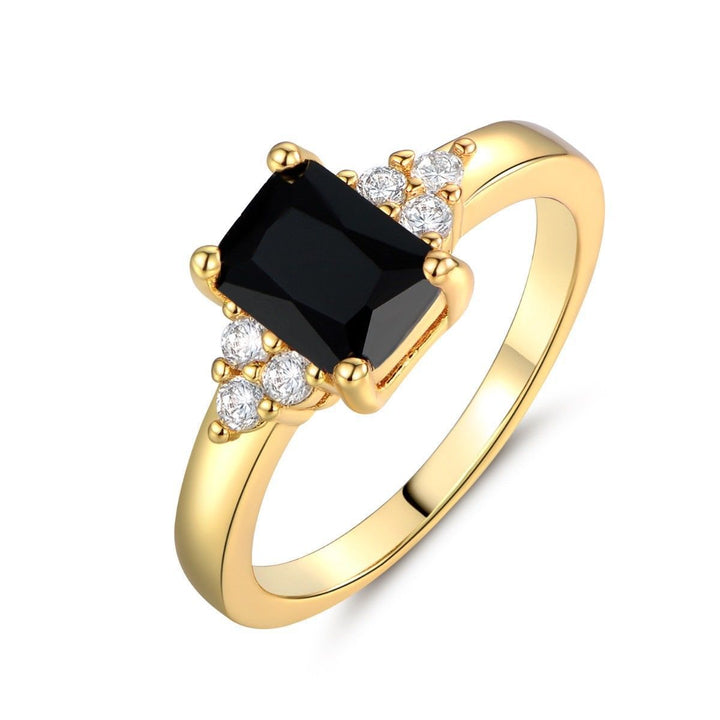 Anillo de piedra negra