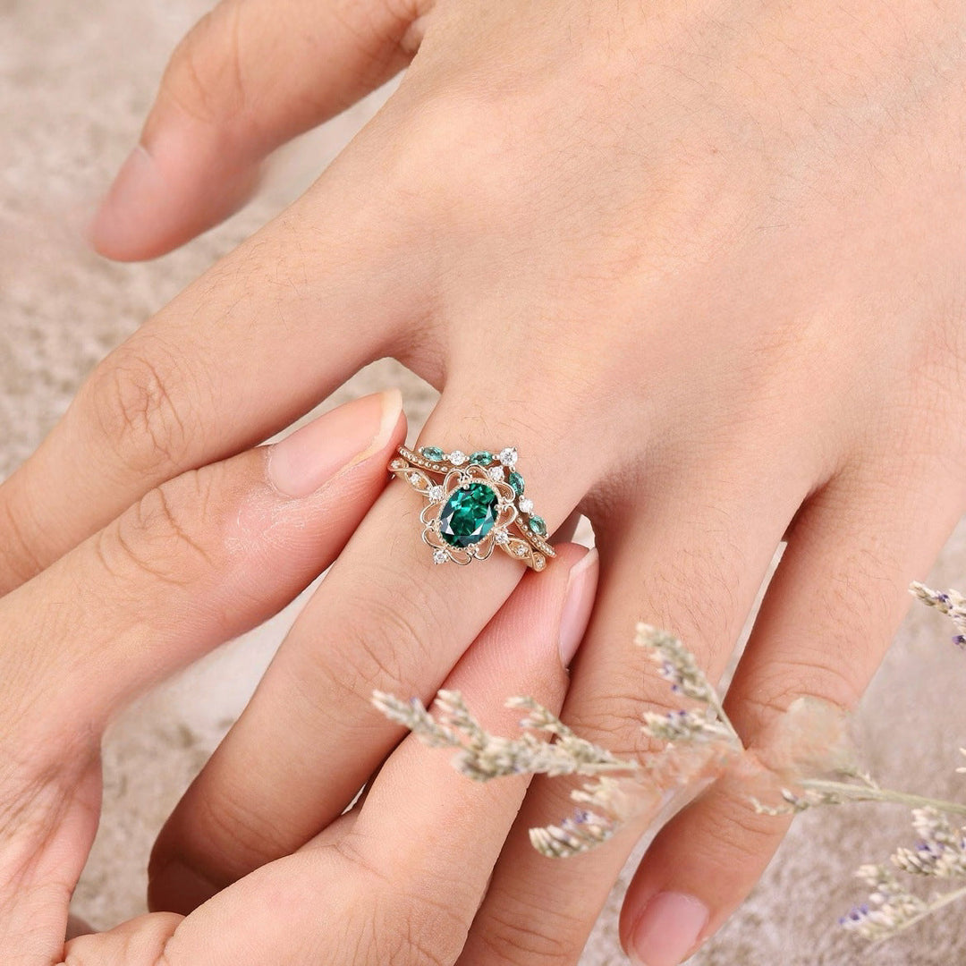 Conjunto de Anillos Aurelle Corona