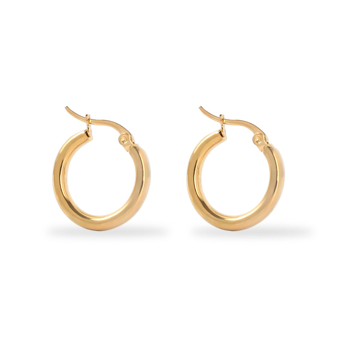 Aros Clásicos de Color plata Pulida