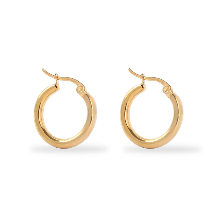 Aros Clásicos de Color plata Pulida