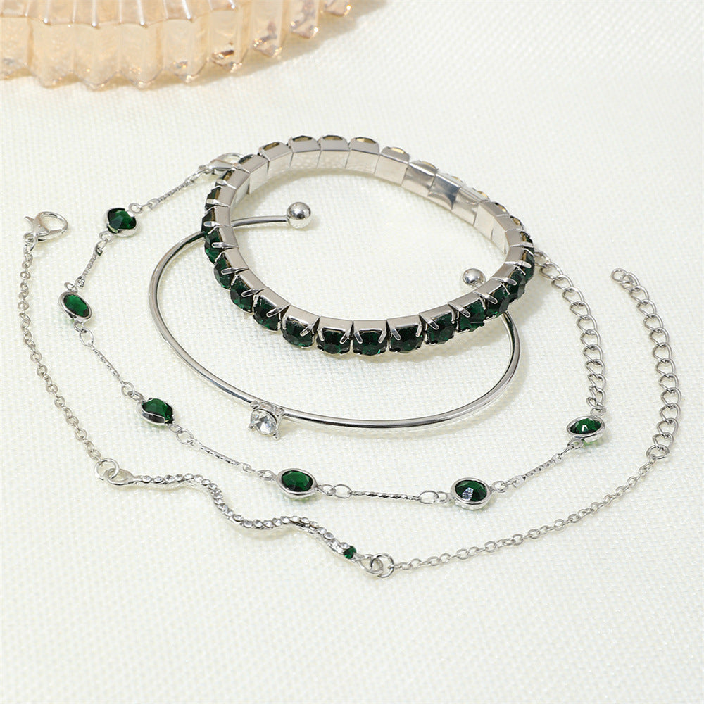 Conjunto de Pulseras Sorina Feldwyn | Color oro Blanco