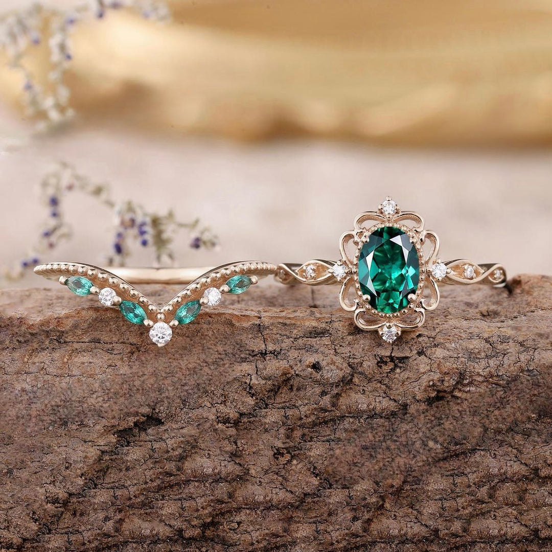 Conjunto de Anillos Aurelle Corona
