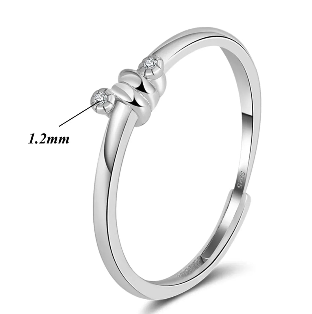 Anillo de Cristal Pequeño y Elegante