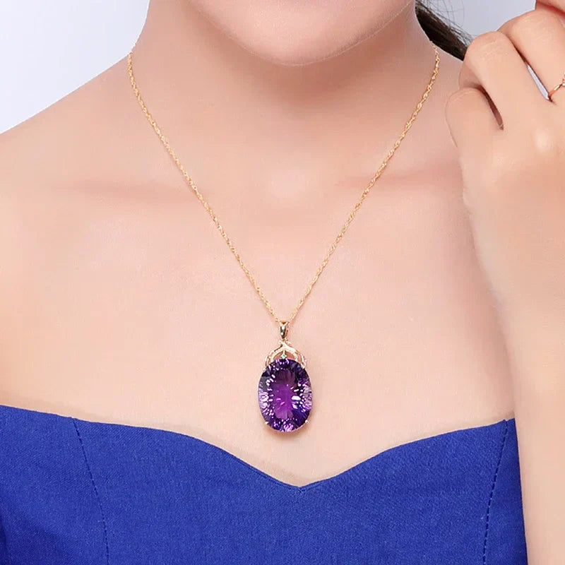 Collar con colgante de gotas de cristal y ópalo exigente