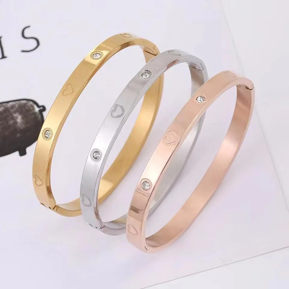 Elegante pulsera de cristal