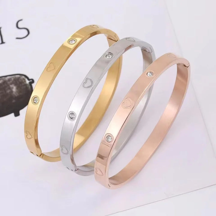 Elegante pulsera de cristal