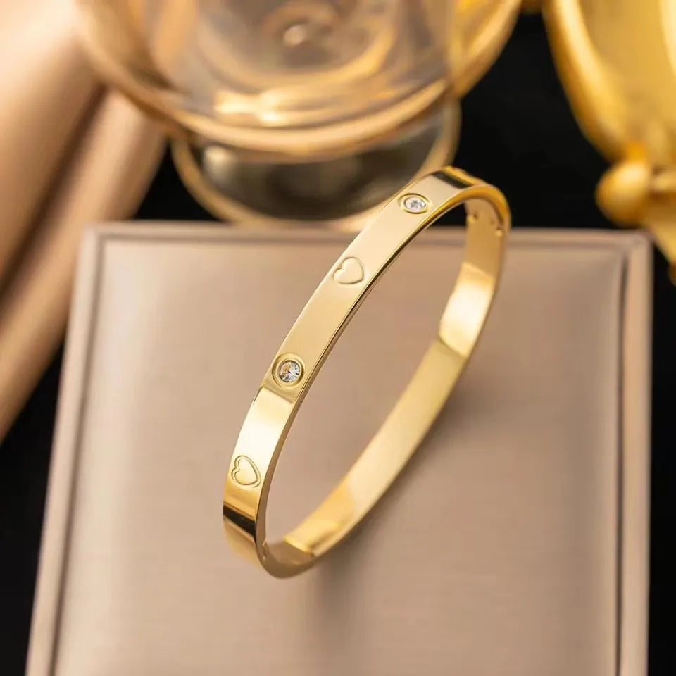 Elegante pulsera de cristal