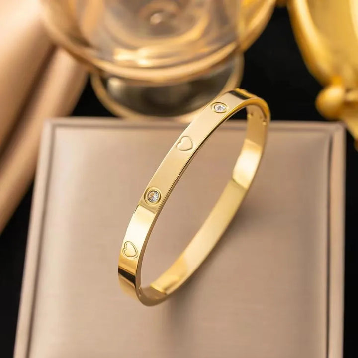 Elegante pulsera de cristal
