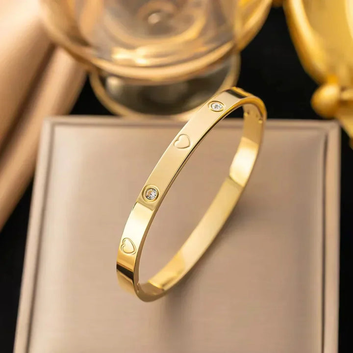Elegante pulsera de cristal