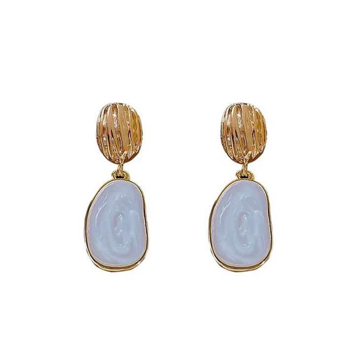 Pendientes Vintage de Emaille en Forma de Gota