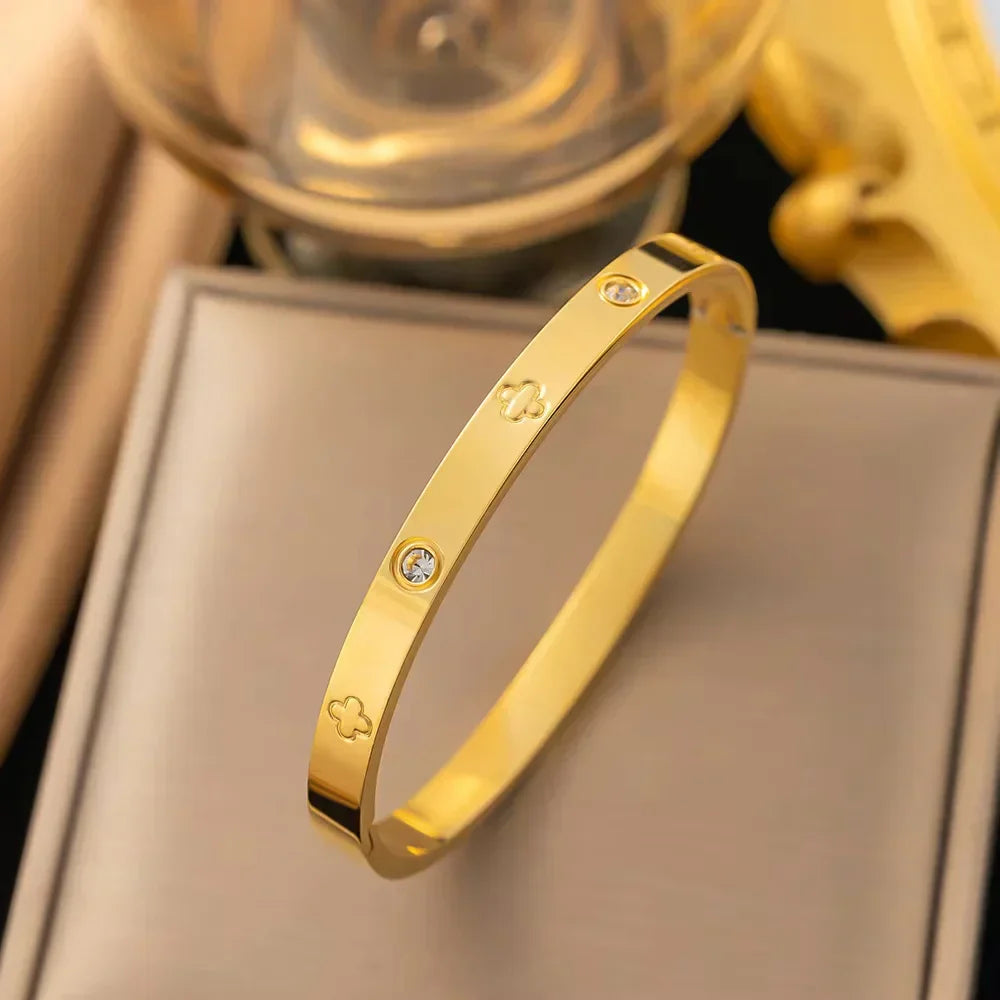Elegante pulsera de cristal